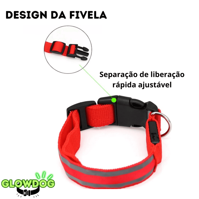 Coleira de Led Recarregável GlowDog©